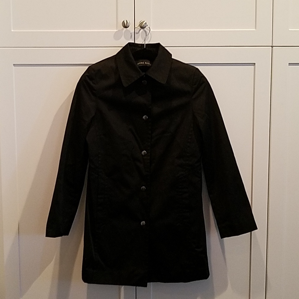 Anne Klein Rain Coat XS/Black